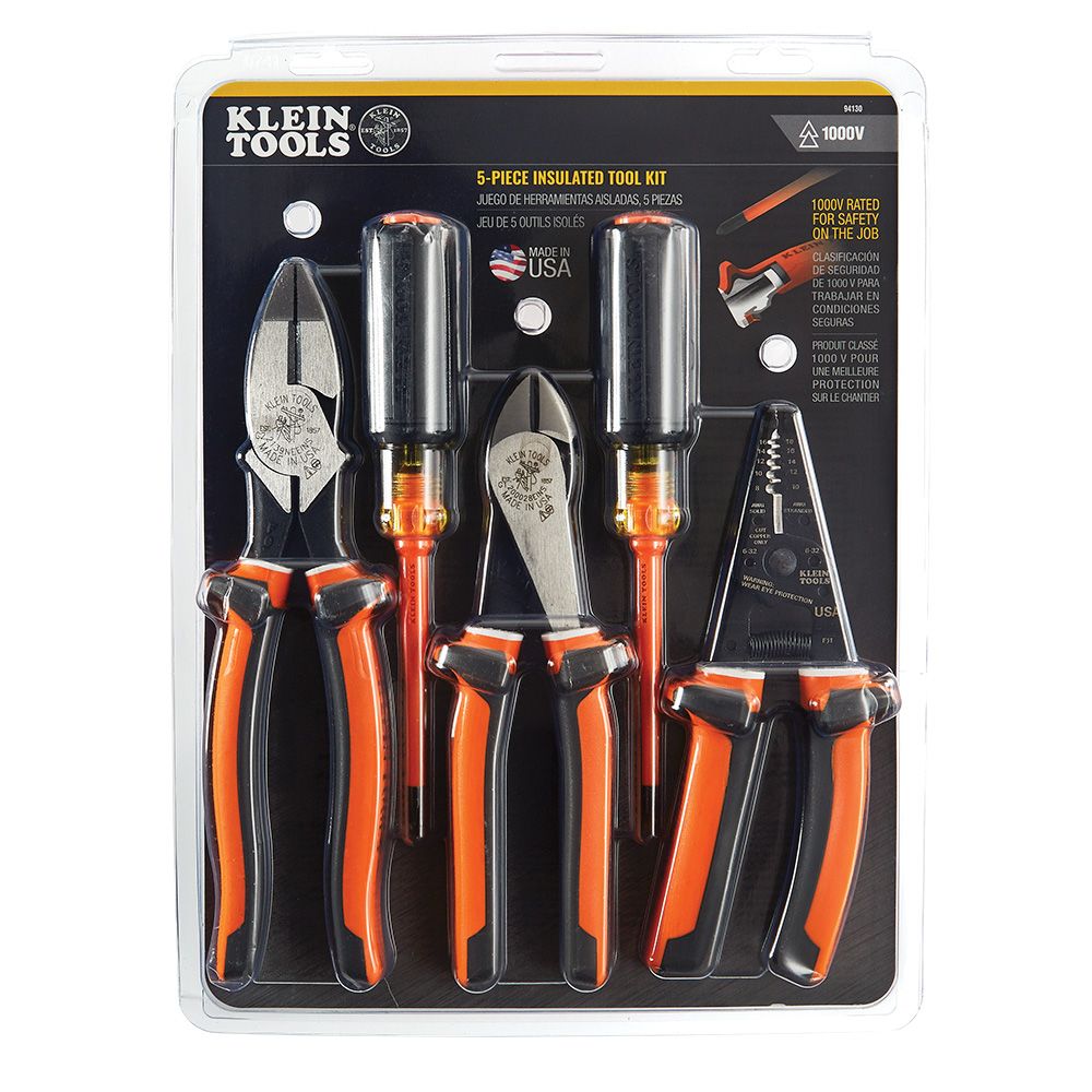 Klein Tools 1000V Insulated 5 Piece Tool Kit from GME Supply