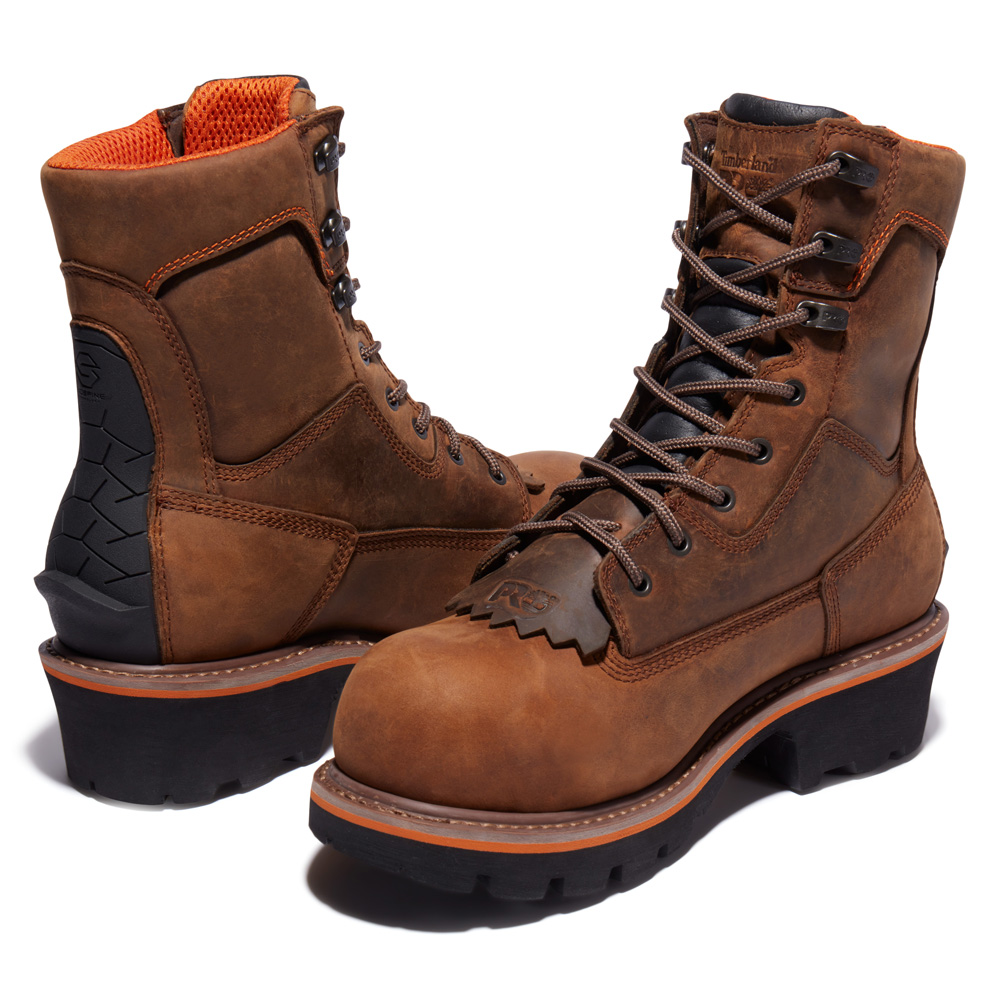 Timberland PRO Men's Evergreen Logger Composite Toe Waterproof Work Boots from GME Supply