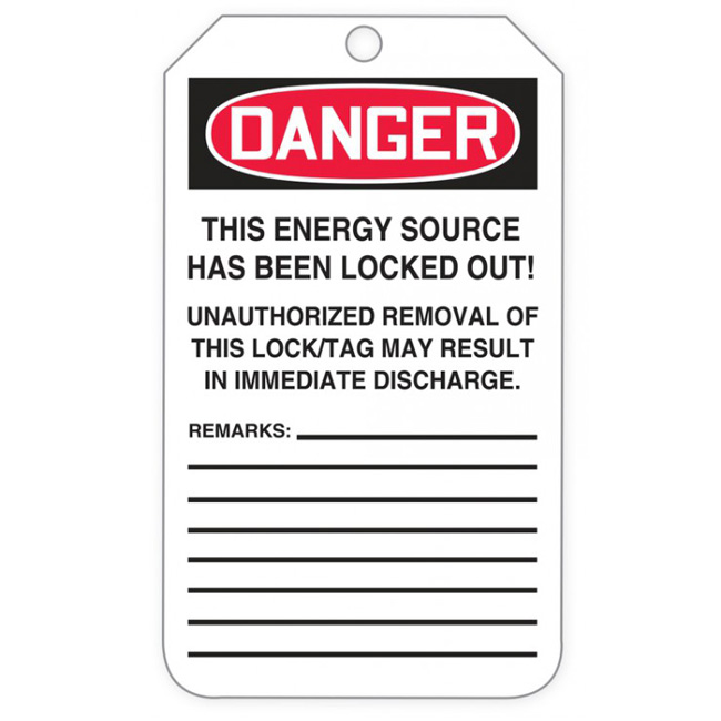 Accuform OSHA Danger Tags By-The-Roll from GME Supply