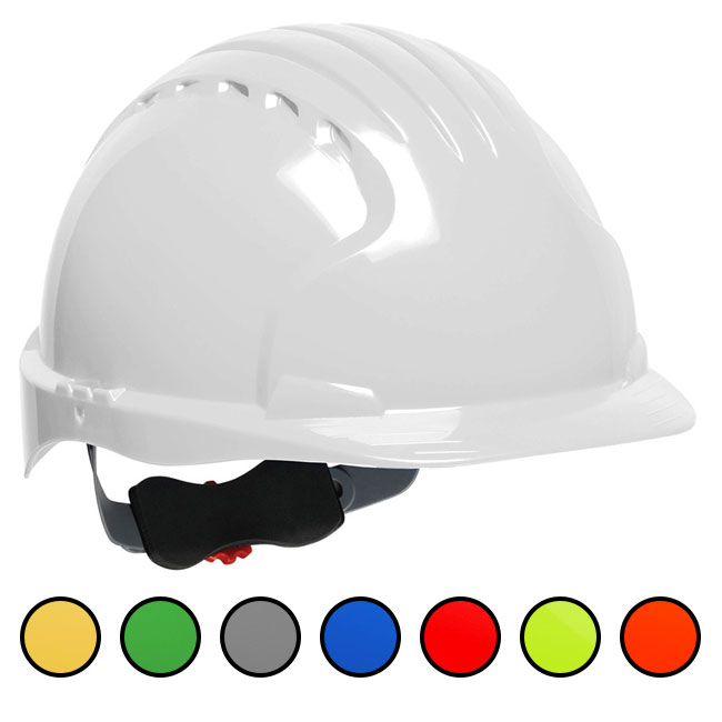 JSP EV6151 Evolution Deluxe Standard Brim Safety Helmet from GME Supply