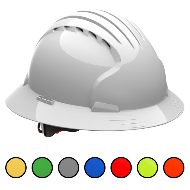 JSP 6161V Evolution Deluxe Full Brim Vented Hard Hat from GME Supply