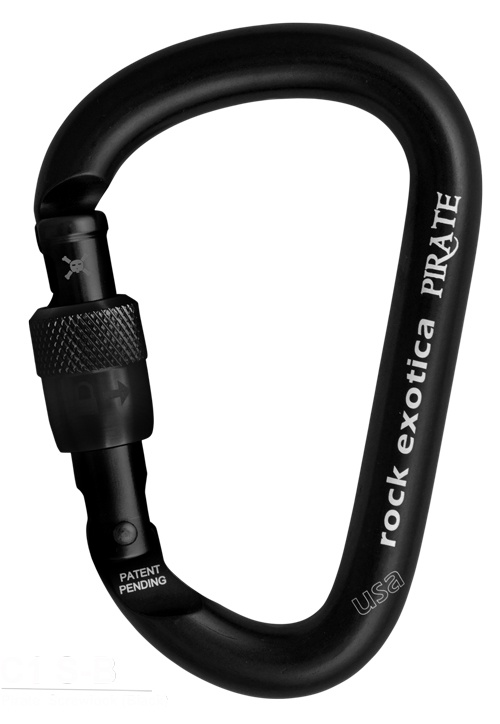 Rock Exotica C1 S Pirate Screw Lock Aluminum Carabiner from GME Supply