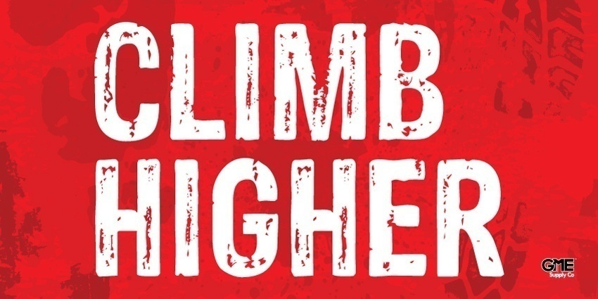 'Climb Higher' Workplace Motivational Poster from GME Supply