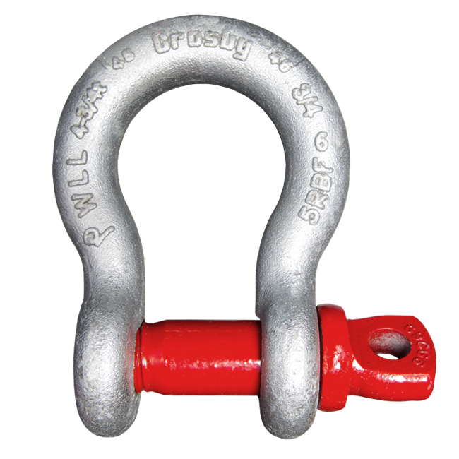 Crosby G-209 Galvanized Screw Pin Shackles from GME Supply