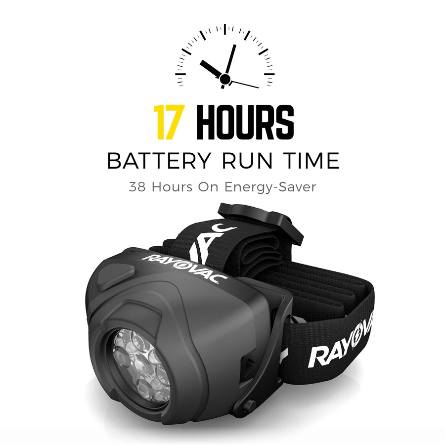 Rayovac Virtually Indestructible 100 Lumen Headlamp from GME Supply