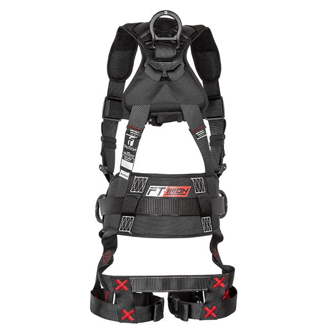 FallTech FT-Iron 3 D-Ring Construction Harness with Quick Connect Legs from GME Supply