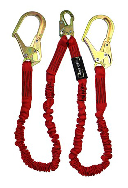 Elk River FLEX-NoPac Twin Leg Lanyard with Steel Rebar Hooks from GME Supply