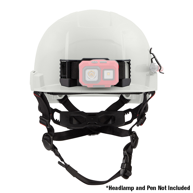 Milwaukee Type 2 Front Brim Safety Helmet with BOLT Accessory Clips from GME Supply