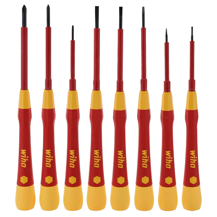 Wiha Tools 8-Piece Insulated PicoFinish Precision Screwdriver Set from GME Supply