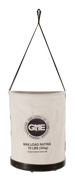 GME Supply 75 lb Plastic Bottom Canvas Bucket from GME Supply