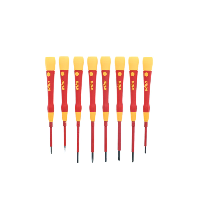 Wiha Tools 8-Piece Insulated PicoFinish Precision Screwdriver Set from GME Supply