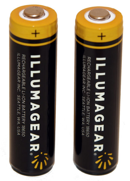 Illumagear 18650 Lithium Ion Rechargeable Batteries 2-Pack from GME Supply