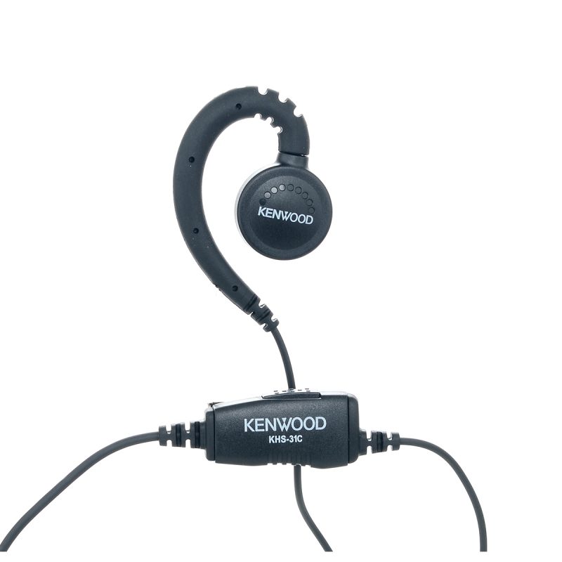 Kenwood KHS-31C C-Ring Headset with In-Line Push-to-Talk Mic from GME Supply