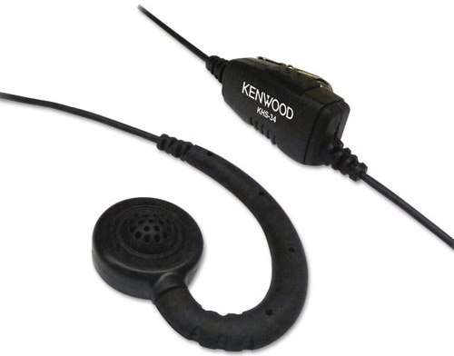 Kenwood KHS-34 C-Ring Headset with In-Line Push-to-Talk Mic from GME Supply