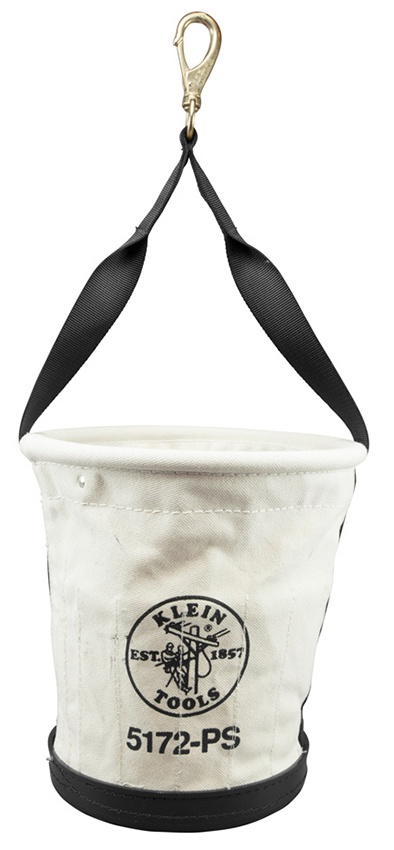 Klein Tools 5172PS Tapered Wall Bucket with 15 Inside Pockets from GME Supply