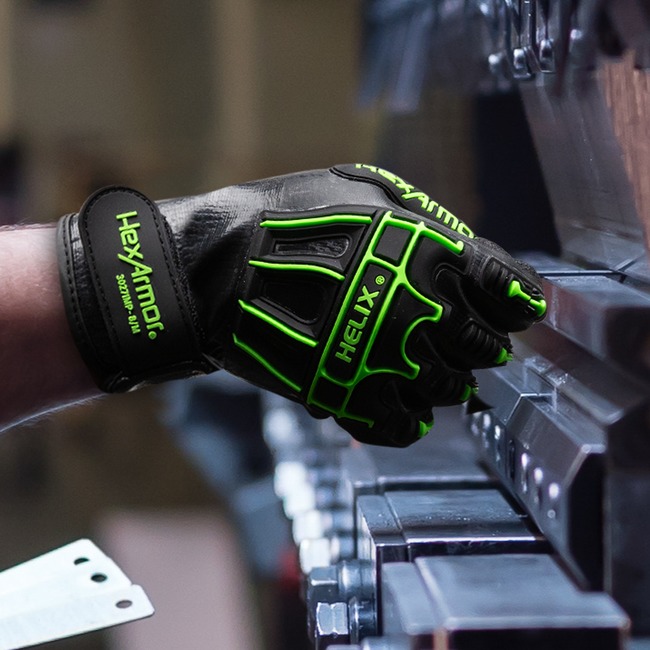 HexArmor Helix 3027IMP Water Resistant A7 Cut A2 Impact Gloves from GME Supply