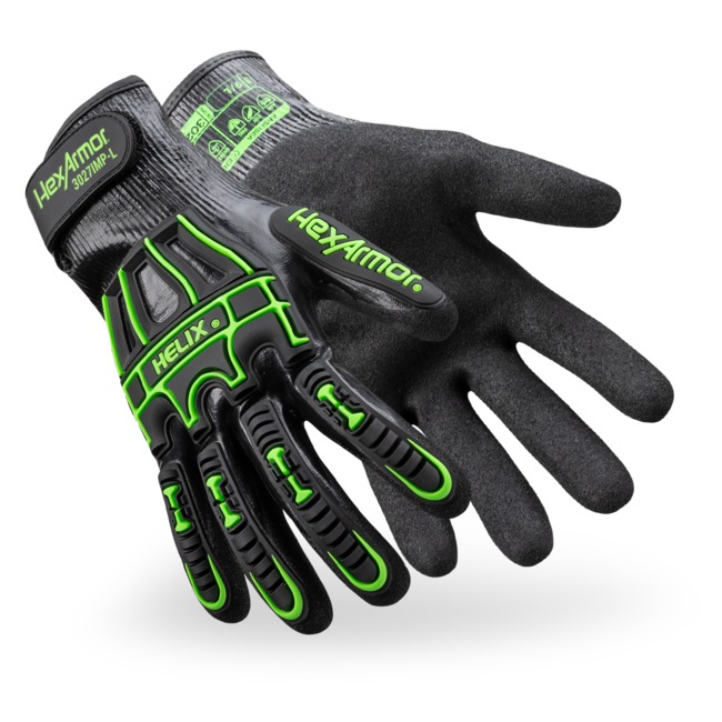 HexArmor Helix 3027IMP Water Resistant A7 Cut A2 Impact Gloves from GME Supply
