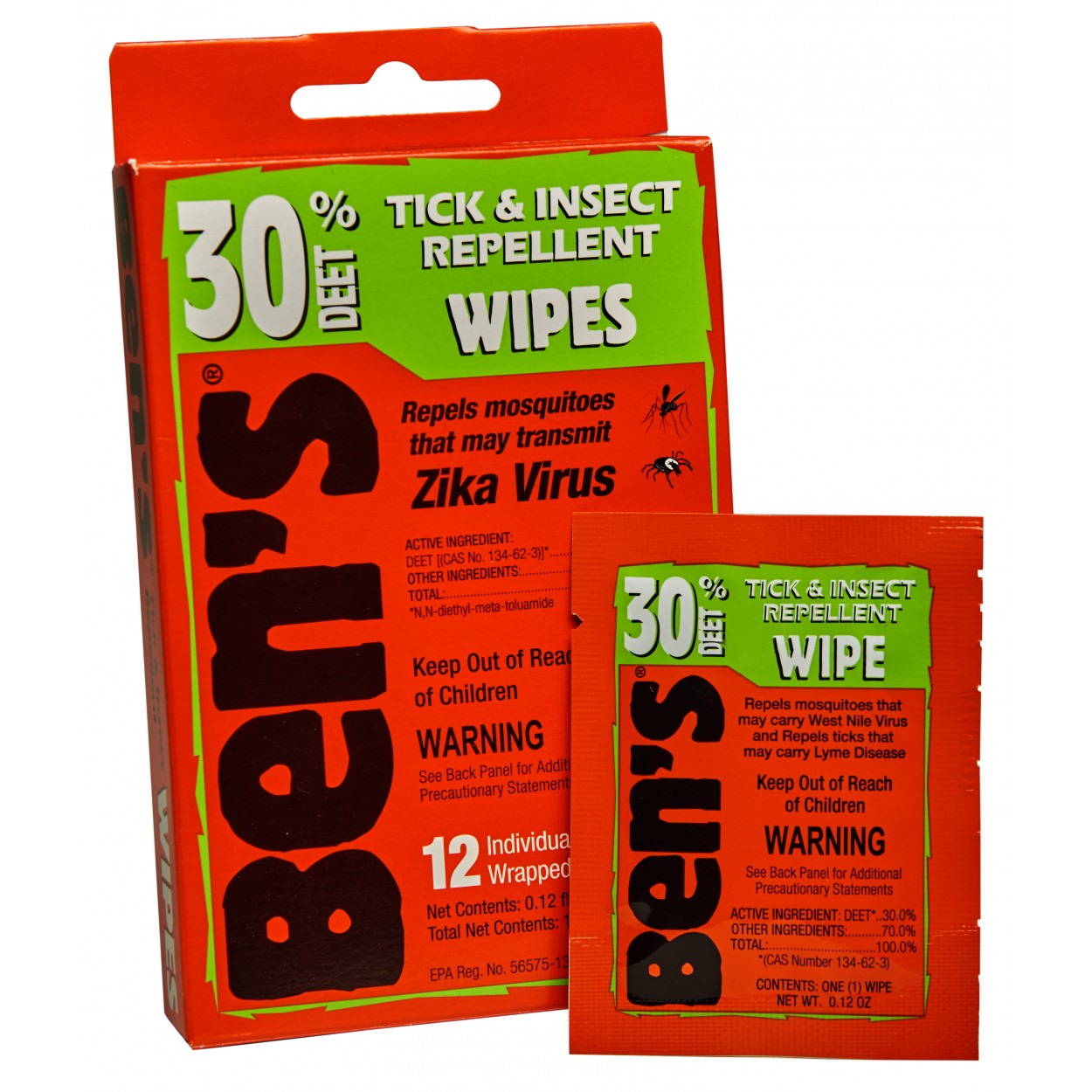 Ben's 30 Tick and Insect Repellent Wipes from GME Supply