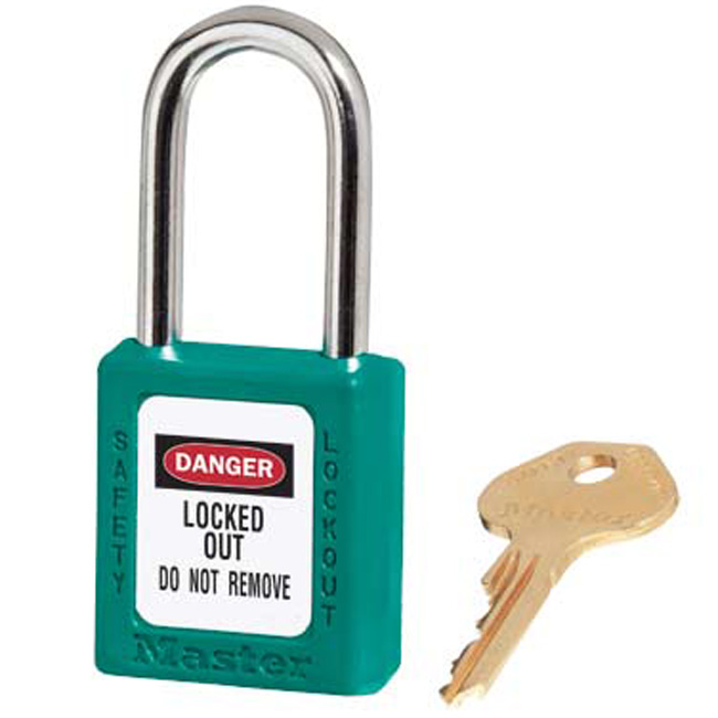 Master Lock 410 1-1/2 Inch (38mm) Zenex Thermoplastic Safety Padlock with 1-1/2 Inch (38mm) Shackle from GME Supply