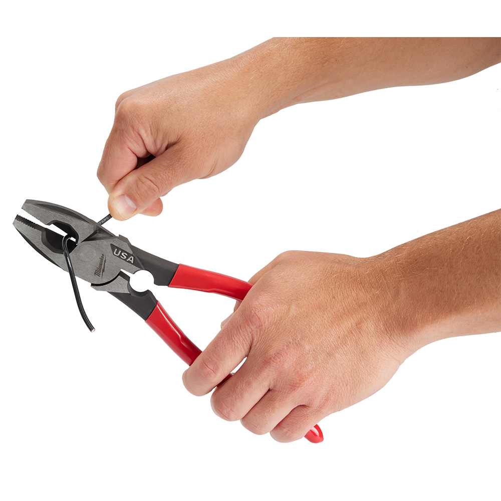 Milwaukee 9-Inch Lineman's Pliers with Thread Cleaner from GME Supply