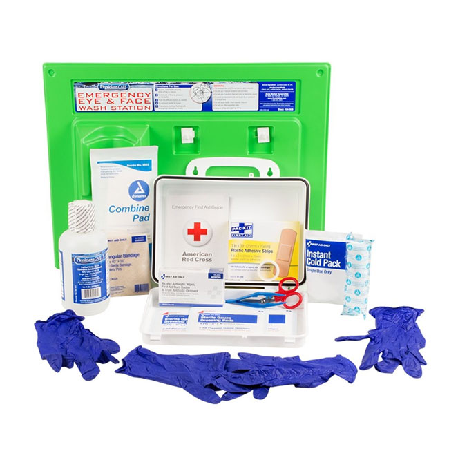 First Aid Only First Aid Kit & Eye Wash Station - Single 16 oz. from GME Supply