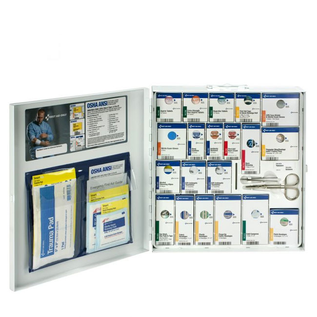 First Aid Only 746000 Large Metal SmartCompliance Aid Cabinet/Meds from GME Supply