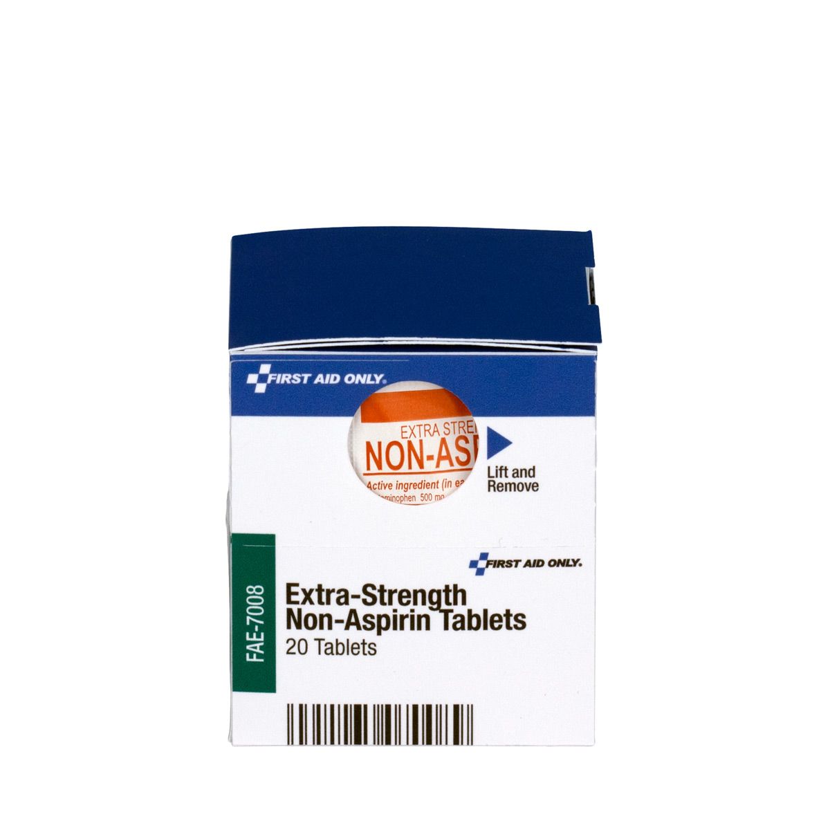 First Aid Only SmartCompliance Refill Extra Strength Non-Aspirin, 2 Tablets Per Packet, 10 Packets Per Box from GME Supply