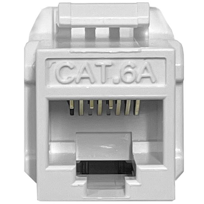 Platinum Keystone Cat6A UTP White Jack from GME Supply