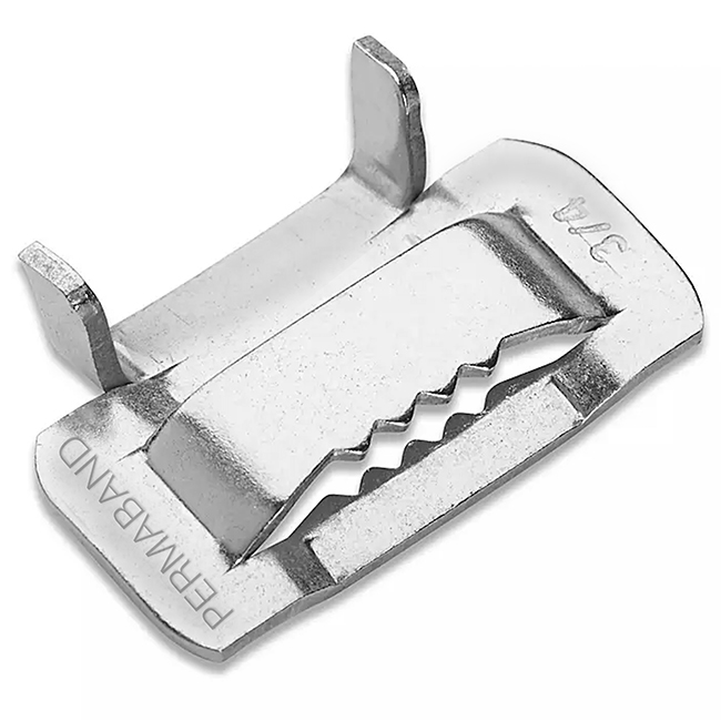 PermaBand Type 201 3/4 Inch Stainless Steel Banding Buckle (100 Pack) from GME Supply