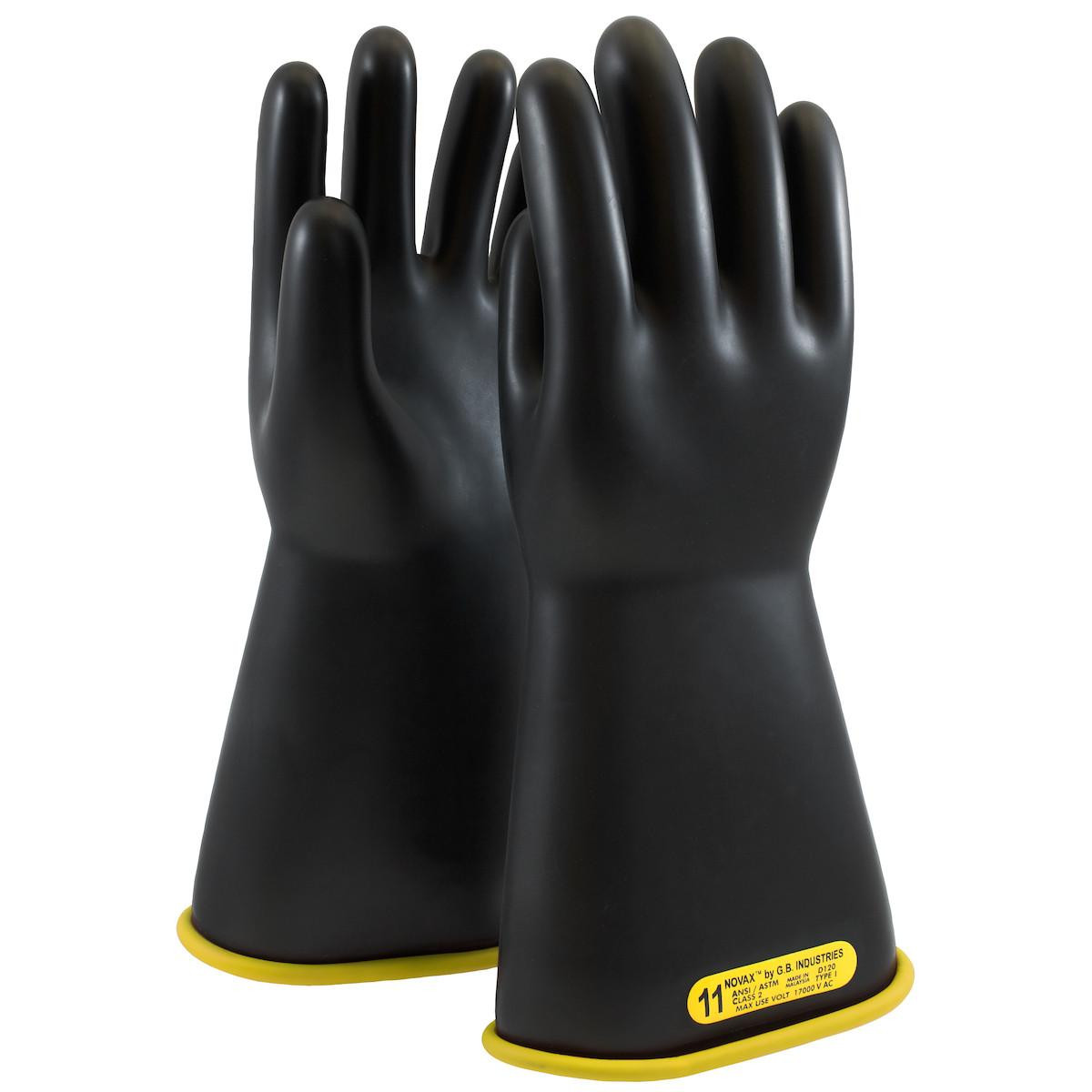 Novax Class 2 Rubber Insulating Glove with Straight Cuff from GME Supply