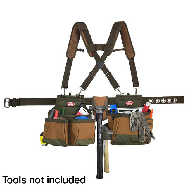 Bucket Boss Airlift Tool Belt with Suspenders from GME Supply