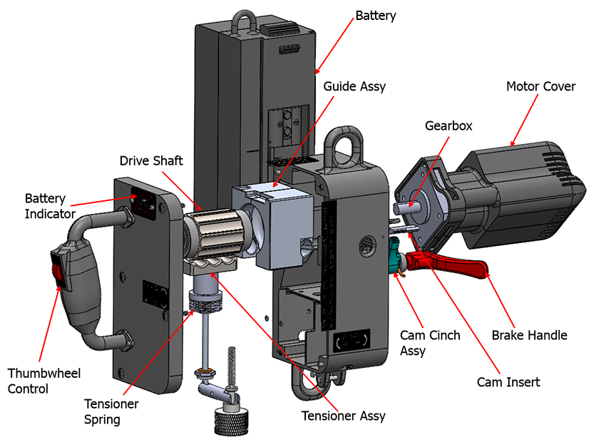 Ronin Lift Power Ascender Spare Battery & Charger from GME Supply