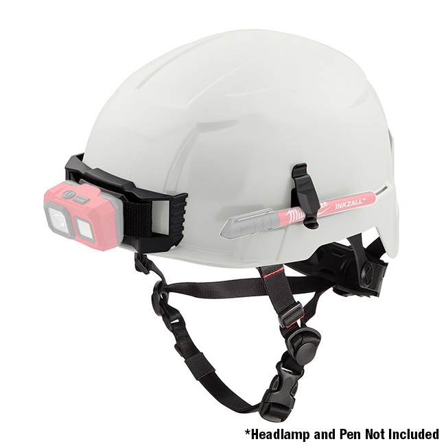 Milwaukee Type 2 Safety Helmet with BOLT Accessory Clips from GME Supply