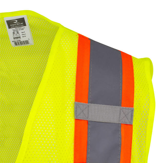 Radians SV6 Two Tone Surveyor Type R Class 2 Mesh Safety Vest Hi-Vis Green from GME Supply