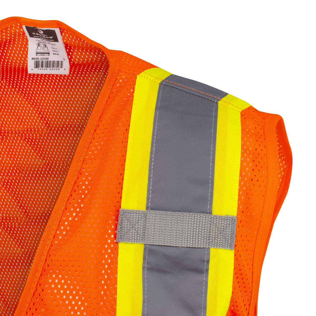 Radians SV6 Two Tone Surveyor Type R Class 2 Mesh Safety Vest Hi-Vis Orange from GME Supply