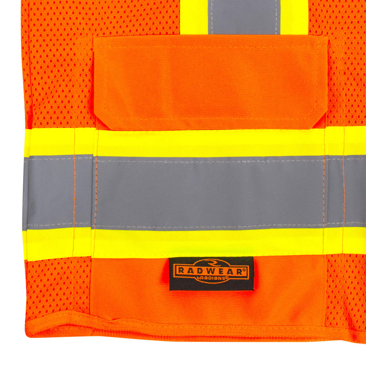 Radians SV6 Two Tone Surveyor Type R Class 2 Mesh Safety Vest Hi-Vis Orange from GME Supply