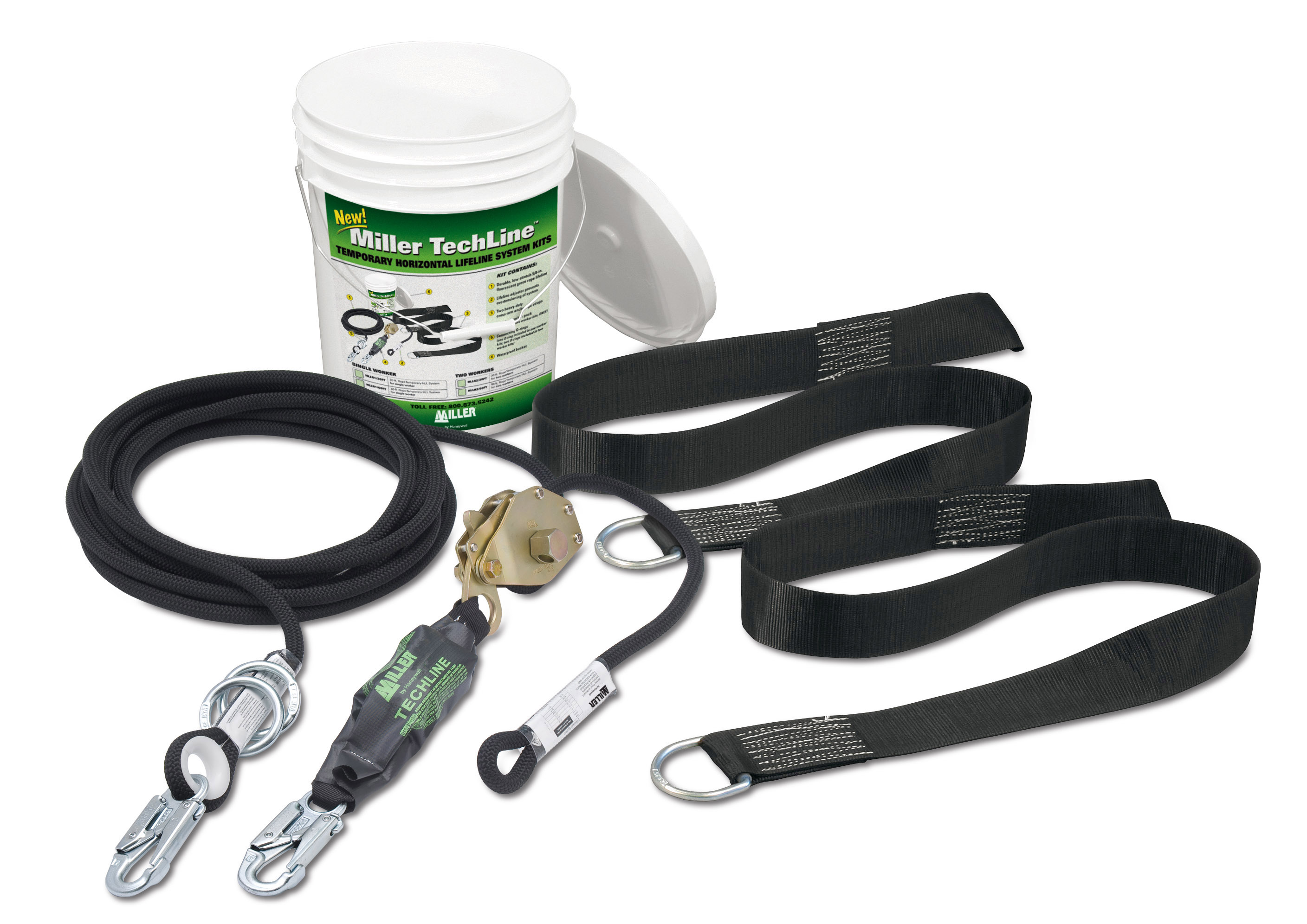 Miller TechLine Temporary Horizontal Lifeline System Kit from GME Supply