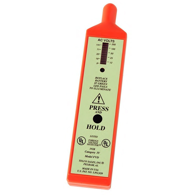 Telco Foreign Voltage Detector with Cap & Pouch from GME Supply