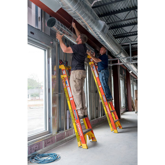 Werner Type 1A Fiberglass Leaning Ladder from GME Supply