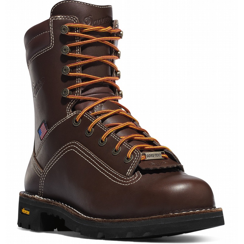 Danner 17305 Quarry USA 8 Brown Work Boot from GME Supply