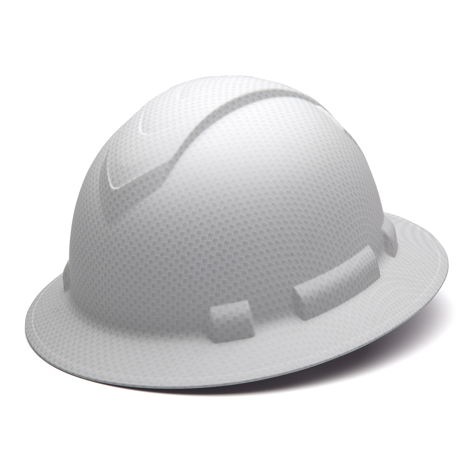 Pyramex Ridgeline Full Brim Hard Hat with 4 Point Ratchet Suspension from GME Supply