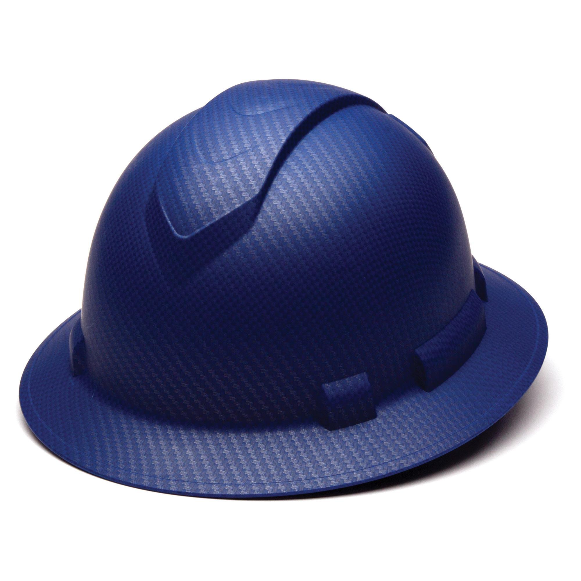 Pyramex Ridgeline Full Brim Hard Hat with 4 Point Ratchet Suspension from GME Supply