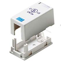 Steren Keystone Surface Mount Box (White / Single) from GME Supply