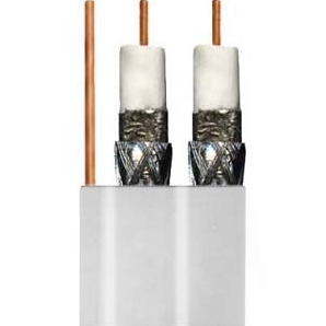 Priority Wire & Cable Dual W/ Ground RG6 Copper Clad WHITE 500' from GME Supply